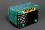 Stunning Aqua Blue Marbleized Bendix 526C Catalin Radio